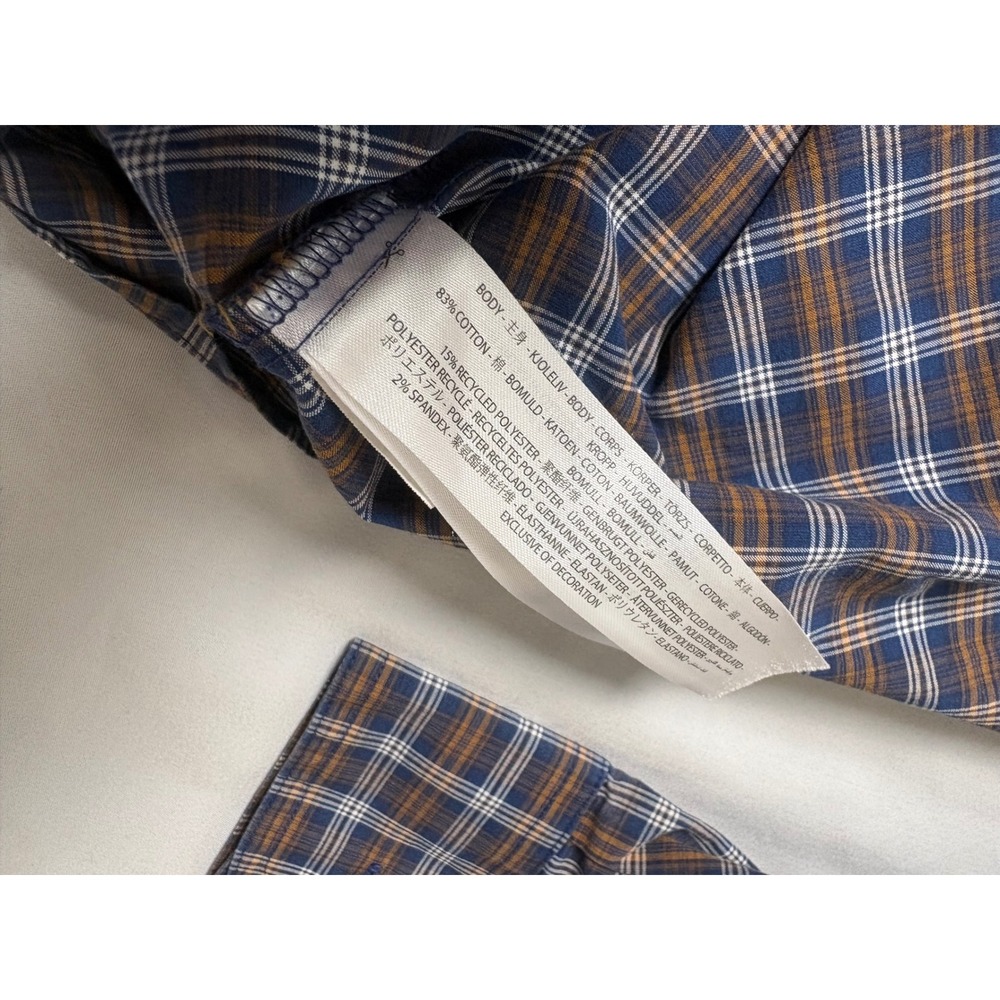 Ariat Pro Series Shirt Mens XL Blue Brown Plaid Stretch Long Sleeve Excellent - Picture 5 of 14
